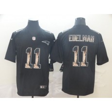 New England Patriots #11 Julian Edelman Black Statue Of Liberty Limited Nike NFL Men Jersey