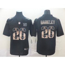 New York Giants #26 Saquon Barkley Black Statue Of Liberty Limited Nike NFL Men Jersey