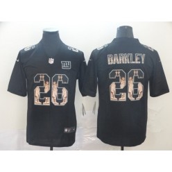 New York Giants #26 Saquon Barkley Black Statue Of Liberty Limited Nike NFL Men Jersey