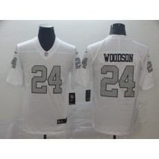 Oakland Raiders #24 Charles Woodson White Color Rush Limited Nike NFL Men Jersey