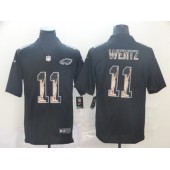 Philadelphia Eagles #11 Carson Wentz Black Statue Of Liberty Limited Nike NFL Men Jersey