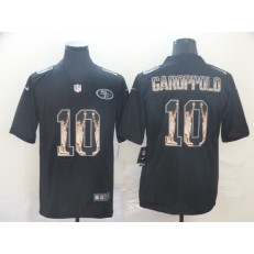 San Francisco 49ers #10 Jimmy Garoppolo Black Statue Of Liberty Limited Nike NFL Men Jersey
