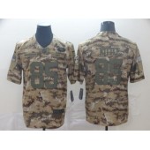 San Francisco 49ers #85 George Kittle 2018 Olive Camo Salute To Service Limited Nike NFL Men Jersey