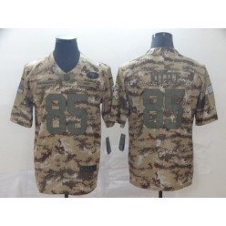 San Francisco 49ers #85 George Kittle 2018 Olive Camo Salute To Service Limited Nike NFL Men Jersey