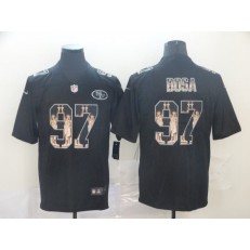 San Francisco 49ers #97 Nick Bosa Black Statue Of Liberty Limited Nike NFL Men Jersey