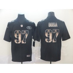 San Francisco 49ers #97 Nick Bosa Black Statue Of Liberty Limited Nike NFL Men Jersey
