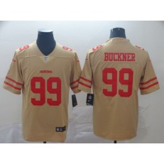 San Francisco 49ers #99 DeForest Buckner Cream Inverted Legend Limited Nike NFL Men Jersey