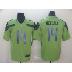 Seattle Seahawks #14 D.K. Metcalf Green Vapor Untouchable Limited Nike NFL Men Jersey