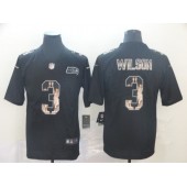 Seattle Seahawks #3 Russell Wilson Black Statue Of Liberty Limited Nike NFL Men Jersey