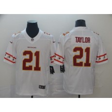 Washington Redskins #21 Sean Taylor White Team Logos Fashion Vapor Limited Nike NFL Men Jersey