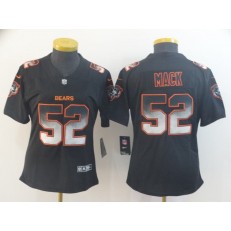 Women Nike Chicago Bears #52 Khalil Mack Black Arch Smoke Vapor Untouchable Limited Jersey