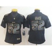 Women Nike Chicago Bears #52 Khalil Mack Black Gold Vapor Untouchable Limited Jersey