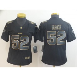 Women Nike Chicago Bears #52 Khalil Mack Black Gold Vapor Untouchable Limited Jersey