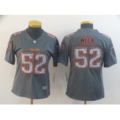 Women Nike Chicago Bears #52 Khalil Mack Gray Camo Vapor Untouchable Limited Jersey