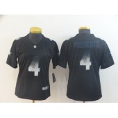 Women Nike Dallas Cowboys #4 Dak Prescott Black Arch Smoke Vapor Untouchable Limited Jersey