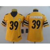 Women Nike Pittsburgh Steelers #39 Minkah Fitzpatrick Yellow Inverted Legend Limited Jersey