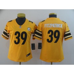 Women Nike Pittsburgh Steelers #39 Minkah Fitzpatrick Yellow Inverted Legend Limited Jersey