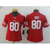 Women Nike San Francisco 49ers #80 Jerry Rice Red Vapor Untouchable Limited Jersey