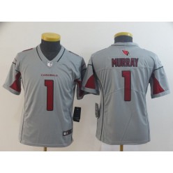 Youth Nike Arizona Cardinals #1 Kyler Murray Silver Inverted Legend Jersey