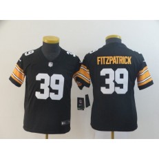 Youth Nike Pittsburgh Steelers #39 Minkah Fitzpatrick Black Alternate Vapor Untouchable Limited Jersey