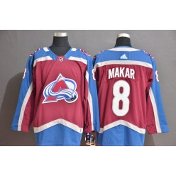 Colorado Avalanche #8 Cale Makar Blue Red Adidas Jersey