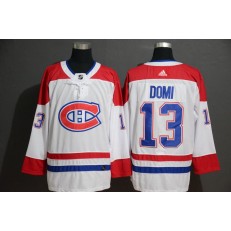 Montreal Canadiens #13 Max Domi White Adidas Jersey