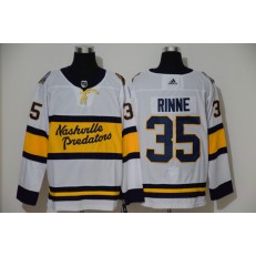 Nashville Predators #35 Pekka Rinne White 2020 Winter Classic Adidas Jersey