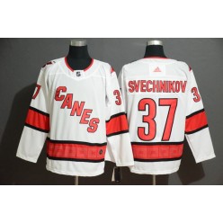 New York Rangers #37 Andrei Svechnikov White Adidas Jersey
