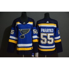 St.Louis Blues #55 Colton Parayko Blue Adidas Jersey