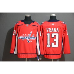 Washington Capitals #13 Jakub Vrana Red Adidas Jersey