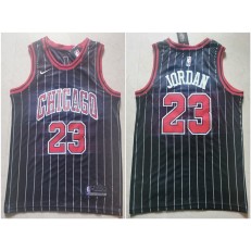 Chicago Bulls #23 Michael Jordan Black Nike Swingman Jersey