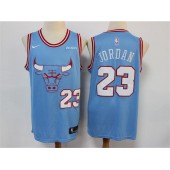 Chicago Bulls #23 Michael Jordan Light Blue 2019-20 City Edition Nike Swingman Jersey