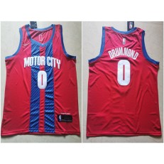 Detroit Pistons #0 Andre Drummond Red 2019-20 City Edition Nike Swingman Jersey