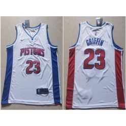 Detroit Pistons #23 Blake Griffin White Nike Swingman Jersey