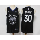 Golden State Warriors #30 Stephen Curry Black 2019-20 City Edition Nike Swingman Jersey