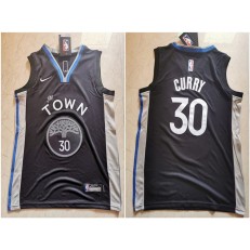 Golden State Warriors #30 Stephen Curry Black Youth 2019-20 City Edition Nike Swingman Jersey
