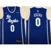 Los Angeles Lakers #0 Kyle Kuzma Blue Nike Swingman Jersey