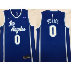 Los Angeles Lakers #0 Kyle Kuzma Blue Nike Swingman Jersey