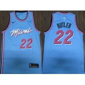 Miami Heat #22 Jimmy Butler Blue 2019-20 Nike City Edition Swingman Jersey