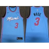 Miami Heat #3 Dwyane Wade Blue 2019-20 Nike City Edition Swingman Jersey