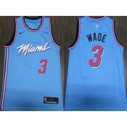 Miami Heat #3 Dwyane Wade Blue 2019-20 Nike City Edition Swingman Jersey