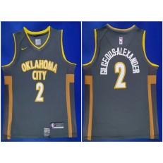 Oklahoma City Thunder #2 Shai Gilgeous Alexander Black City Edition Nike Swingman Jersey