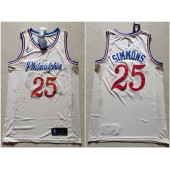 Philadelphia 76ers #25 Ben Simmons Cream 2019-20 City Edition Nike Swingman Jersey