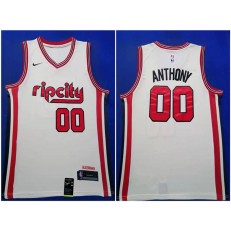 Portland Trail Blazers #00 Damian Lillard White Nike Swingman Jersey