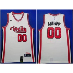 Portland Trail Blazers #00 Damian Lillard White Nike Swingman Jersey