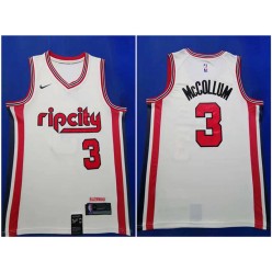 Portland Trail Blazers #3 C.J. McCollum White 2019-20 City Edition Nike Swingman Jersey