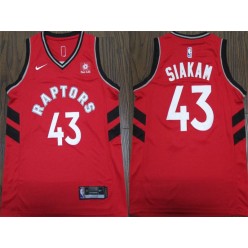 Toronto Raptors #43 Pascal Siakam Red Nike Swingman Jersey