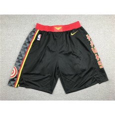 Atlanta Hawks Black Nike Swingman Shorts