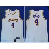 Los Angeles Lakers #4 Alex Caruso White Nike Swingman Jersey