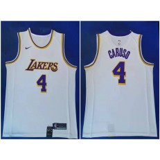 Los Angeles Lakers #4 Alex Caruso White Nike Swingman Jersey